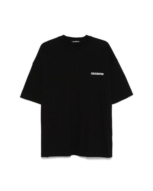 Cole Buxton Black Cotton T Shirts for men
