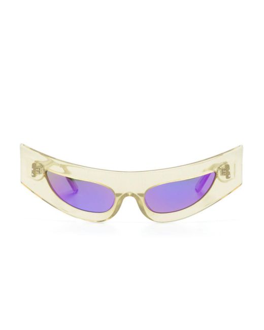 George Keburia Purple Cat-Eye Frame Sunglasses