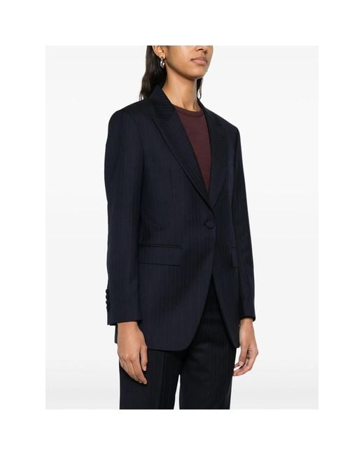 Eraldo Blue Pinstriped Blazer