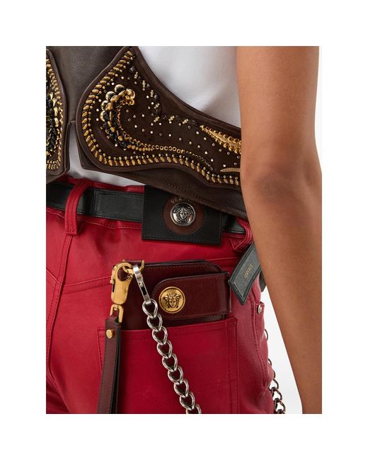 Versace Red Trousers