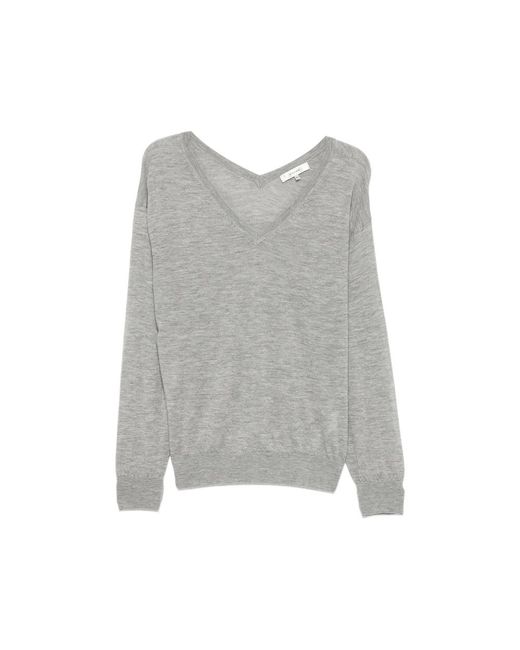 FRAME Gray Sweater Cashmere