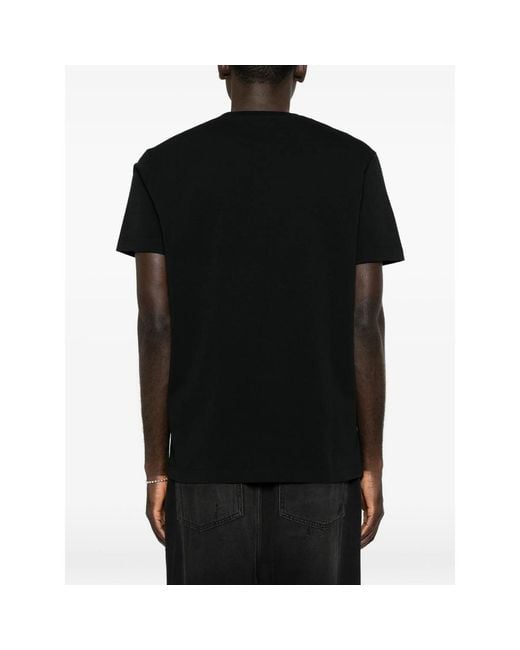 DSquared² Black Slogan-Print T-Shirt for men