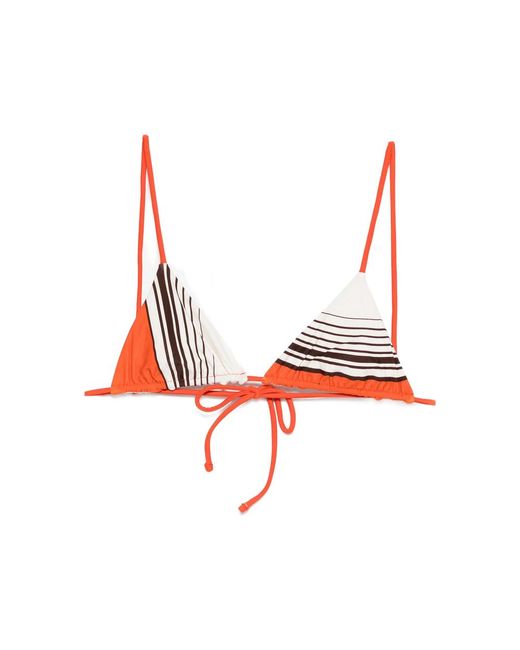 Sir Red Destino Striped-Pattern Triangle Bikini Top