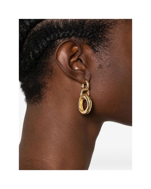Joseph Metallic Link-Detail Earrings