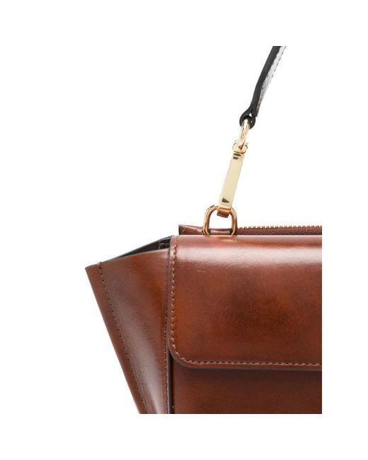 Wandler Brown Hortensia Leather Mini Bag