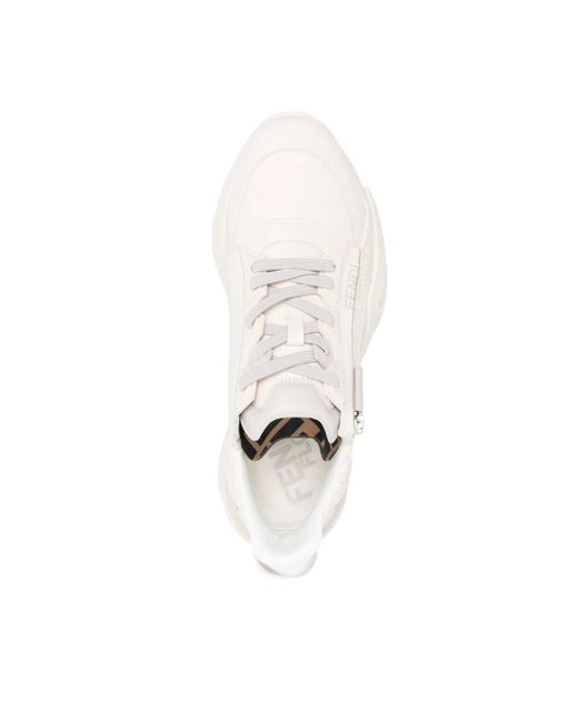 Fendi White Neutrals Trainers for men
