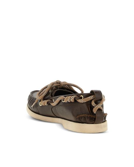 Golden Goose Deluxe Brand White Mocassins Cruise En Cuir Verni for men