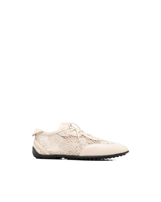Stine Goya Natural Lace-Detail Sneakers