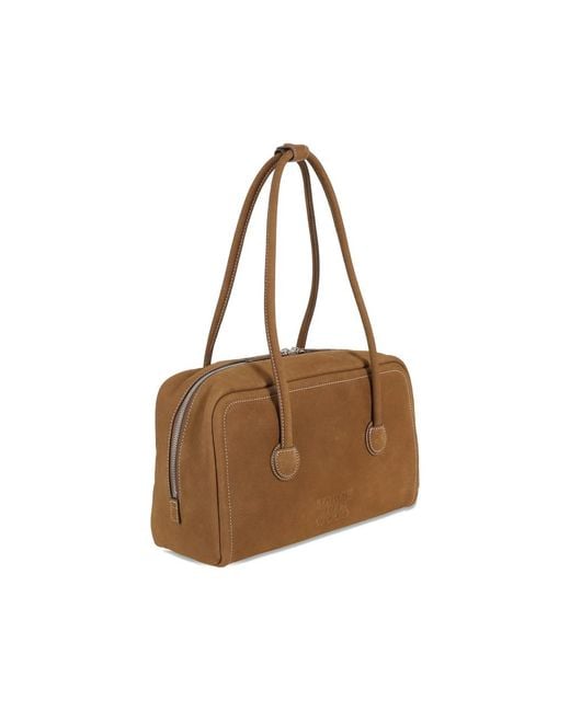 MARGE SHERWOOD Brown Logo Shoulder Bag