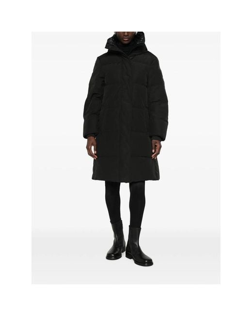 Canada Goose Black Hooded Padded Coat