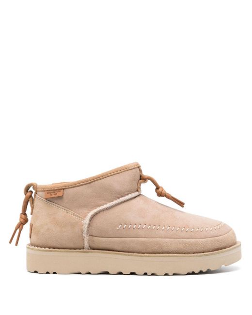Ugg Pink Ultra Mini Crafted Regenerate Boots