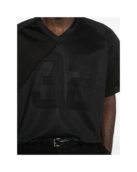 Arte' Black Logo-Embroidered Round-Neck T-Shirt for men