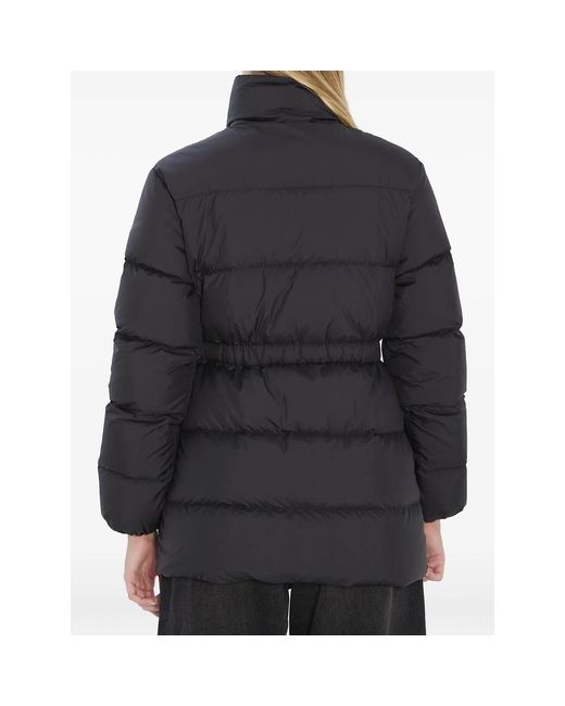 Moncler Black Brosset Logo-Patch Puffer Jacket