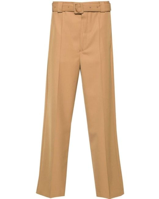 Dries Van Noten Natural Twill Tailored Trousers for men