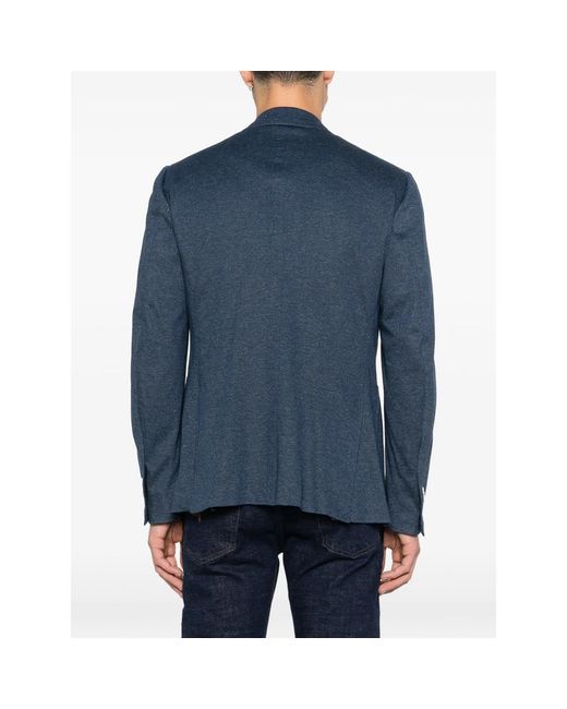Isaia Jackets Blue for men