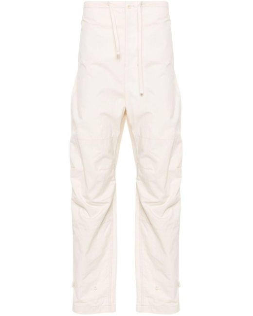 Lemaire Natural Drawstring-Waist Loose Trousers for men