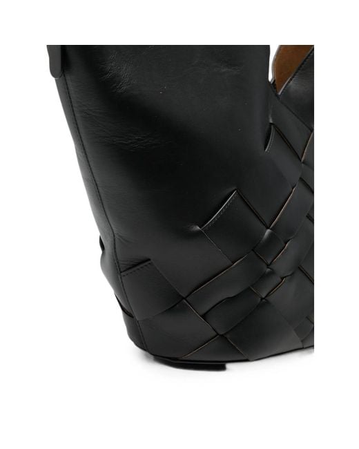 Hereu Black Coloma Leather Shoulder Bag