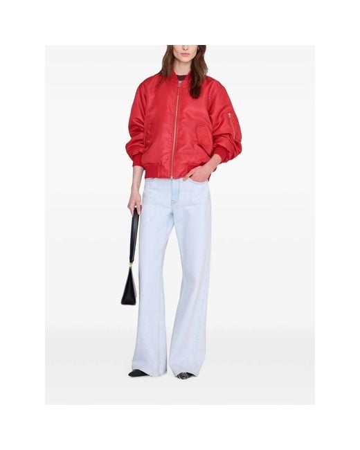 Anine Bing Red Leon Bomber