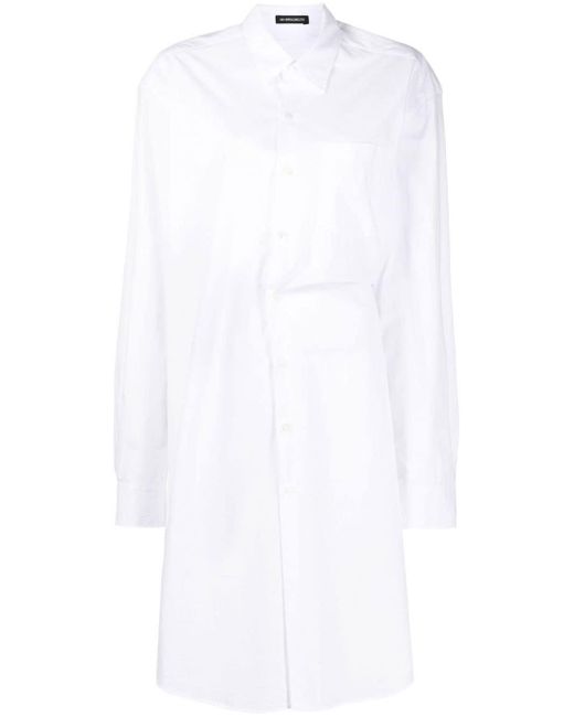 Ann Demeulemeester White Tied-Waist Cotton Tunic