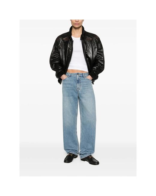 Gucci Blue Cotton Jeans for men
