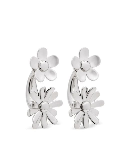 Marc Jacobs White Earrings Daisy Wild