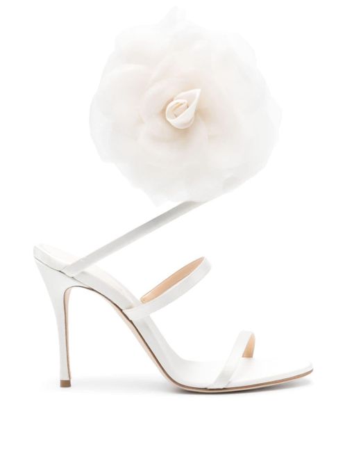 Magda Butrym White Spiral 100Mm Sandals