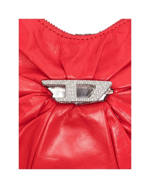 DIESEL Red Satchels & Cross Body Bags