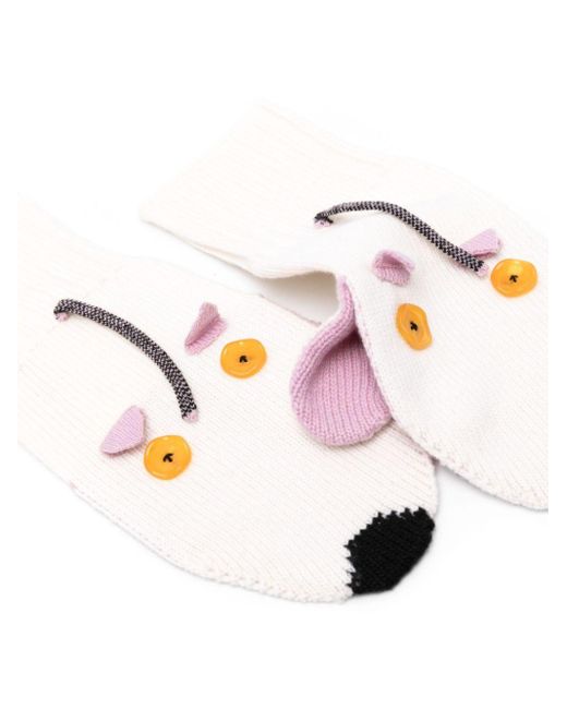 Marni Pink Mouse Puppet Mittens for men