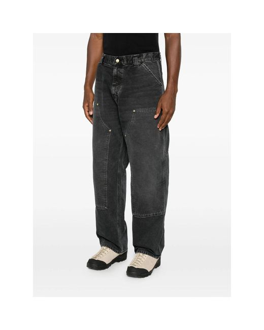 Carhartt Gray Double Knee Jeans for men