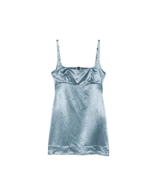 Bondi Born Blue Square-Neck Mini Dress
