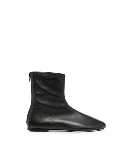 Dear Frances Black Zip-Fastening Ankle Boots