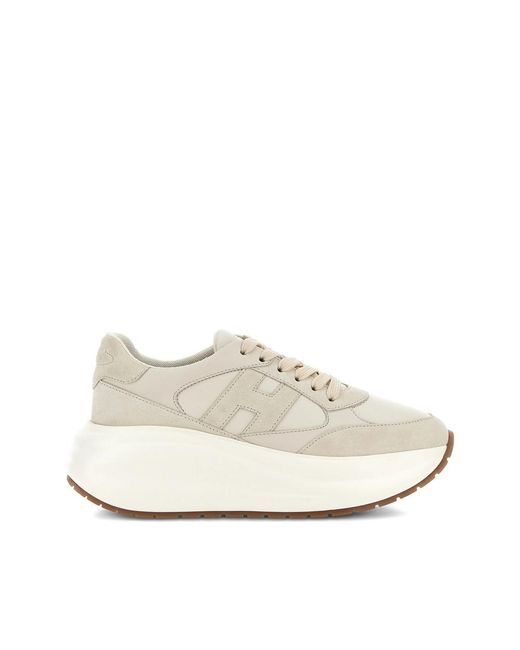 Hogan White Sneakers Neutral