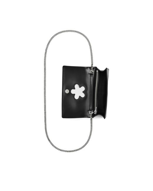 Marc Jacobs Black Mini The Mirror Leather Cross Body Bag