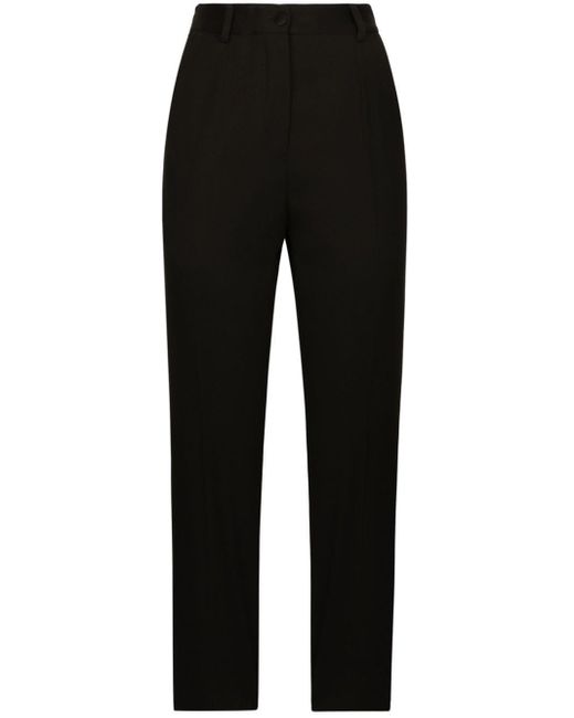 Dolce & Gabbana Black Wool Trousers