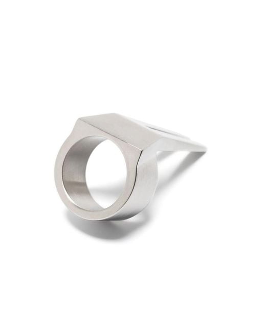 Rick Owens White Rings for men