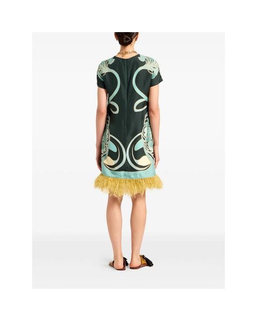 LaDoubleJ Green Dress Mini Swing
