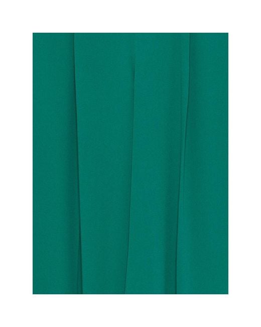 DE SANTIS Green Pleated Trousers