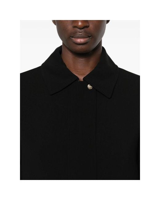 Max Mara Black Flap-Pocket Zip-Up Jacket