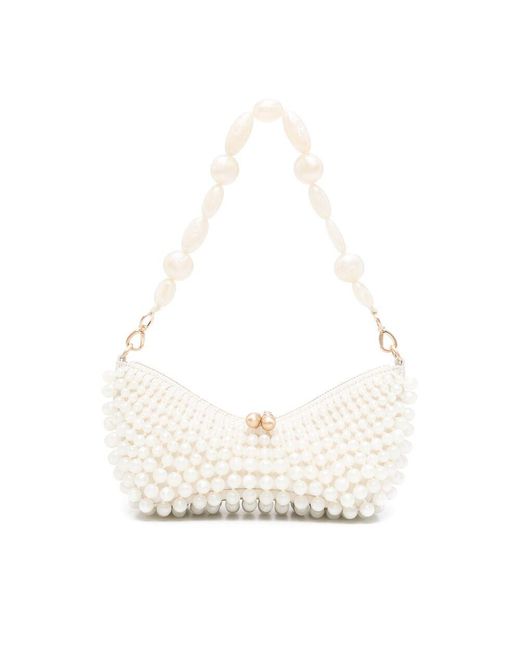 Cult Gaia White Shoulder Bags