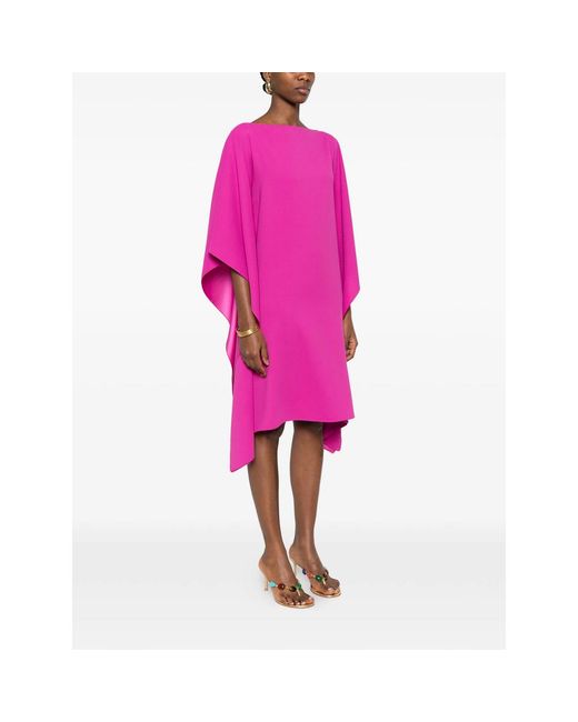Gianluca Capannolo Pink Eve Cape Mini Dress