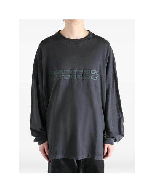 Fear Of God Black Long-Sleeved Top