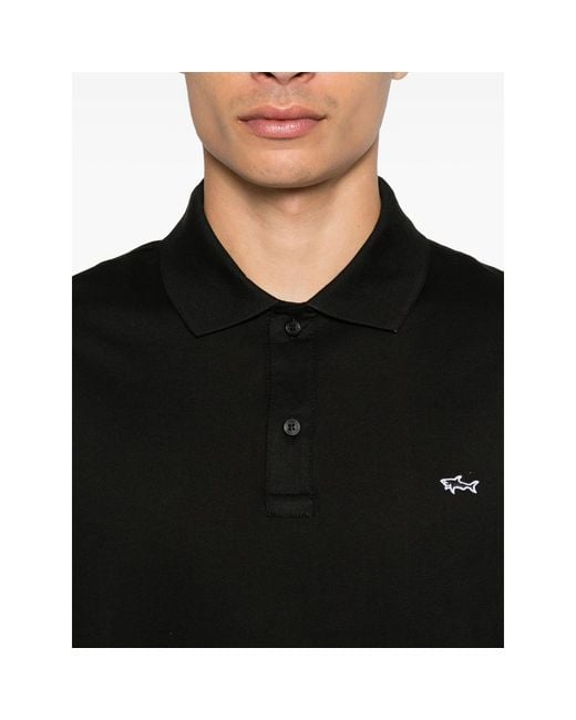 Paul & Shark Black Polo Shirts for men
