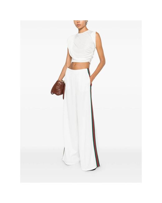 Gucci White Trousers
