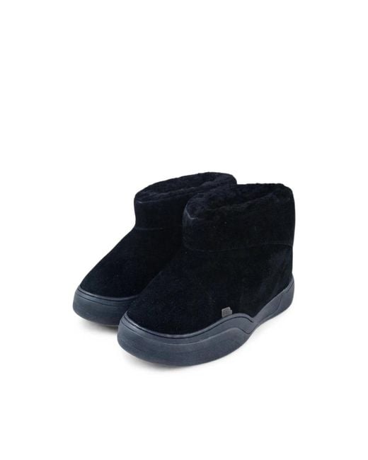 ERL Blue Vamp Shearling-Lined Boots for men
