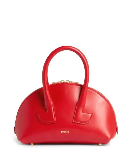 Patou Red Le Bowling Tote Bag
