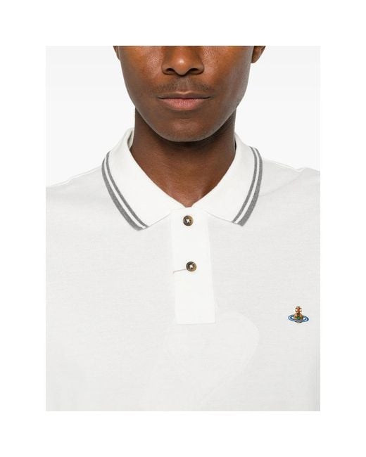 Vivienne Westwood White Polo Shirts for men