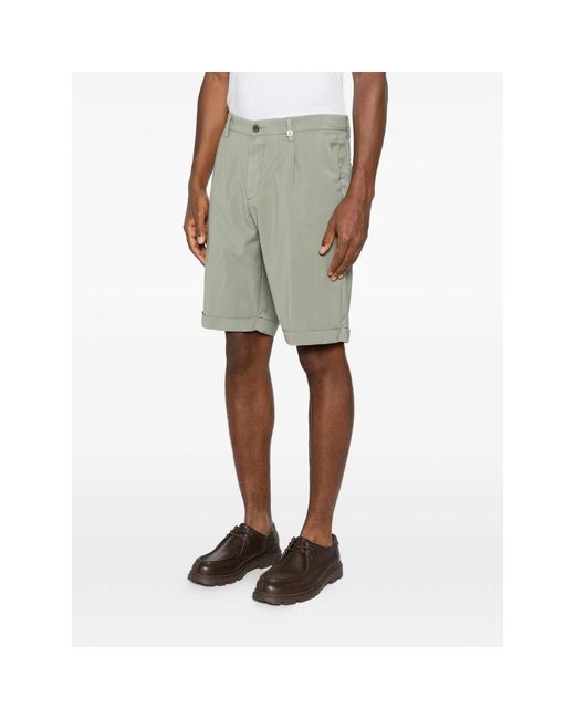 Myths Green Pleated Shorts for men