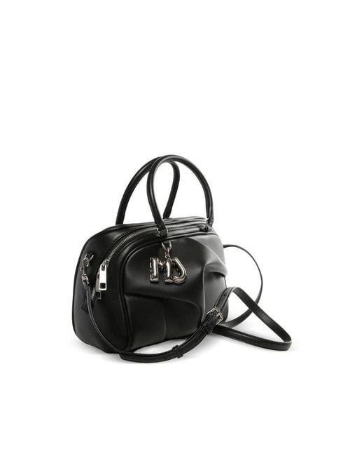 Marc Jacobs Black Small Wave Charm Top-Handle Tote Bag