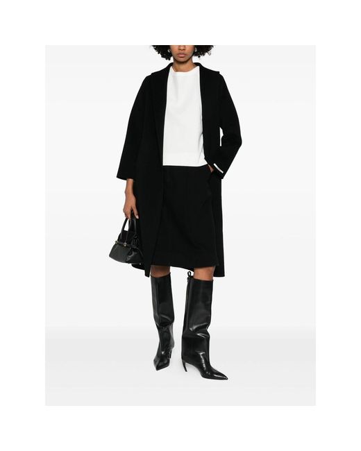 GLOX Black Belted Coat