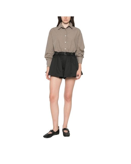 Sea Black Angelina Belted Shorts